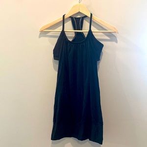 XS Lululemon Black Tank with Built-in Bra
